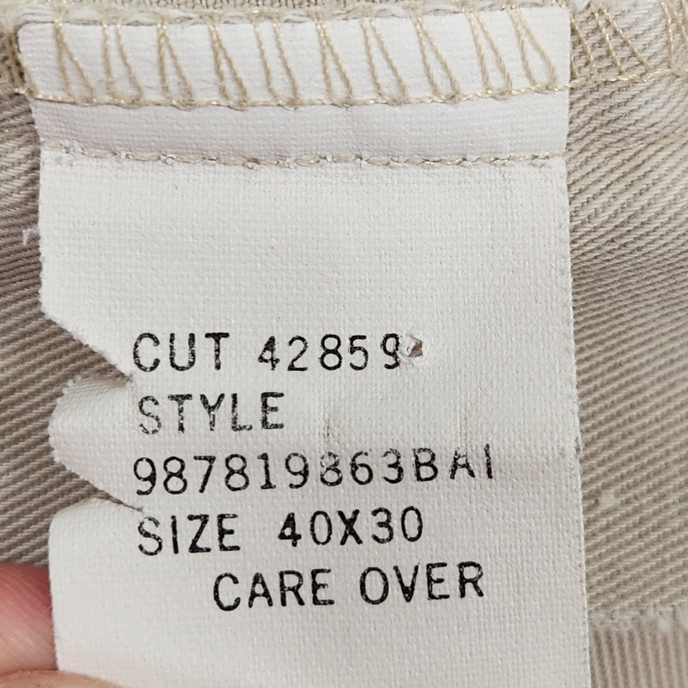 Vintage Polo Ralph Lauren Hammond Pant 40x30 (Act 38x30) Tan Pleated Chino USA - Picture 6 of 16